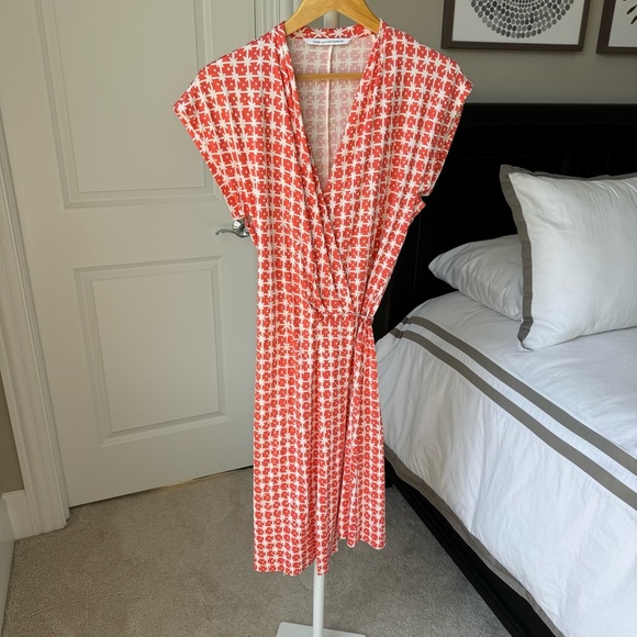Diane Von Furstenberg 100% Silk Jersey Mindy Wrap Dress - Picture 3 of 10